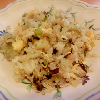 小松菜のオイスターソース炒飯